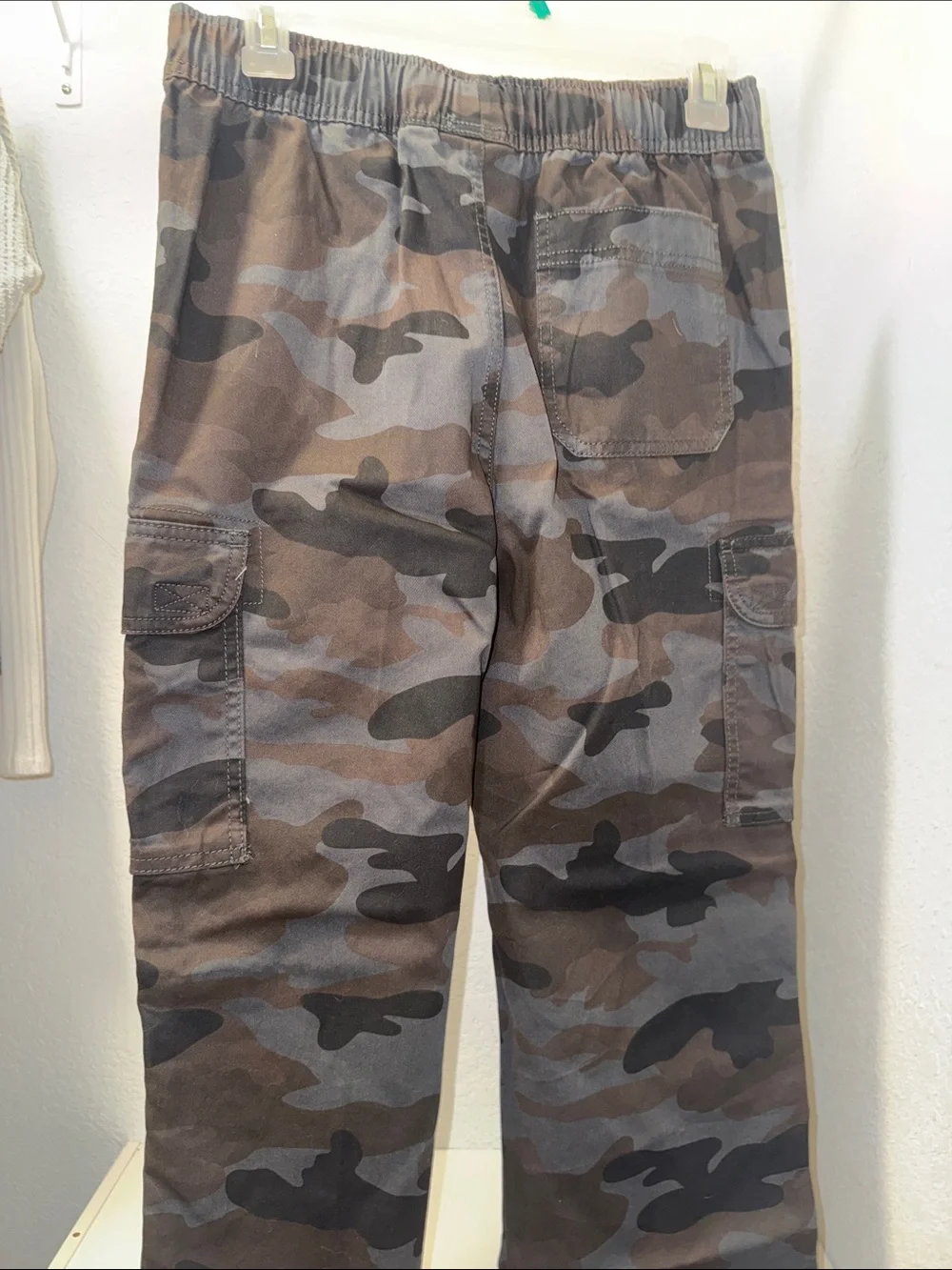The Children's Place Black & Charcoal Camo Cargo Joggers